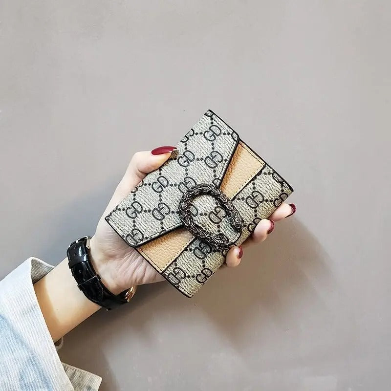 New Style Women's Short Wallet Female Student Three-Fold