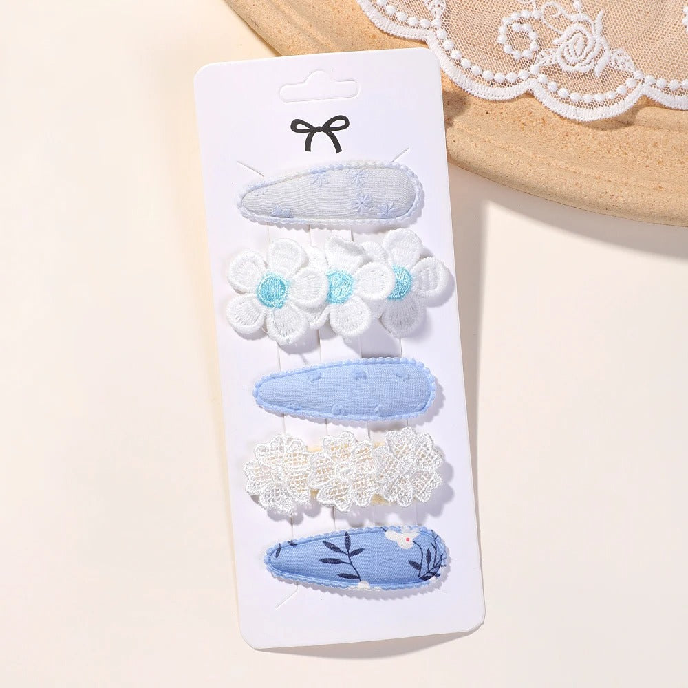 5Pcs BB Clips Set for Children Hair Accessories Sweet Hair bangs