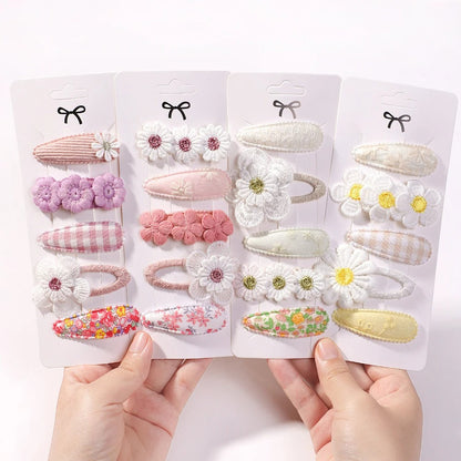 5Pcs BB Clips Set for Children Hair Accessories Sweet Hair bangs