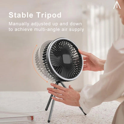 USB Rechargeable Wireless Ceiling Electric Fan With LED light For Home