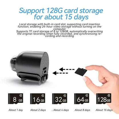 Wireless Mini Camera 1080P Included Night Vision