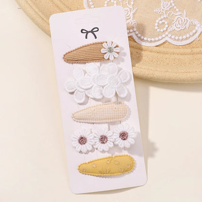 5Pcs BB Clips Set for Children Hair Accessories Sweet Hair bangs