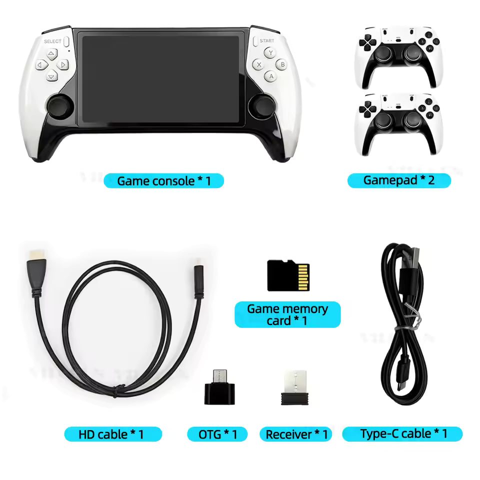 SF3500 Portable Handheld Game Console – 5" IPS Screen & 20,000+ Built-In Games